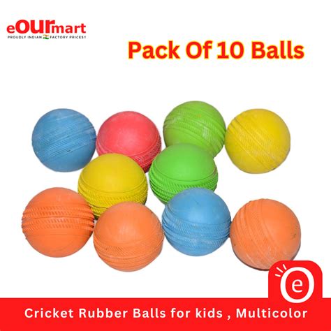 Cricket Rubber Balls for kids, Multicolor Online Price – eOURmart.com