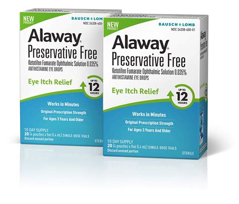 Buy Alaway y Eye Drops, Preservative Free Antihistamine Eye Drop for up ...