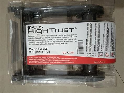 EVOLIS YMCKO 300 Prints Ribbon for PRIMACY 2 ID Card Printer Part ...