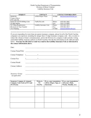 NC Filling Requirements FS-1 and FS-4 2011-2026 - Fill and Sign ...