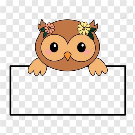 Name Tag Cute Owl For Kids, Animal Name Tag, Cute Owl, Element Art ...