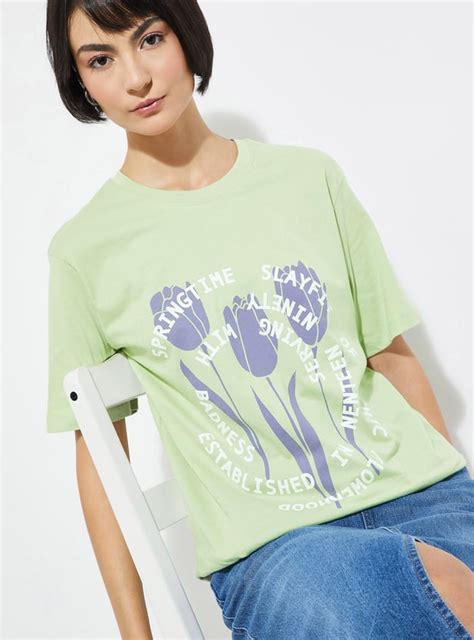 Buy ALAYA F x URB_N Printed Relaxed Fit T-shirt Online at just Rs. 249. ...