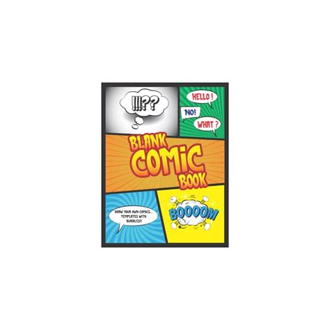 Buy Blank Comic Book: Draw Your Own Comics, Templates with Speech ...