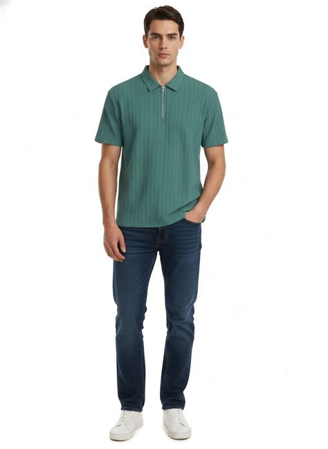 Buy TAGDO® Men's Jacquard Chain Polo Shirt For Men-2020 | tagdo
