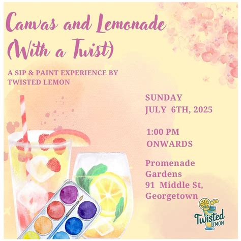 Canvas and Lemonade , Promenade Gardens, Georgetown, 6 July 2025 ...