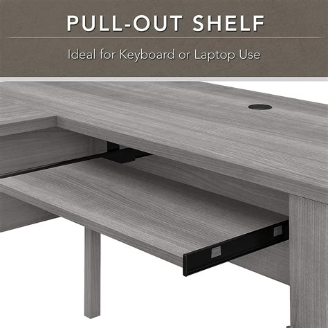 Buy Bush Furniture Somerset 60W L Shaped Desk with Hutch and 5 Shelf ...