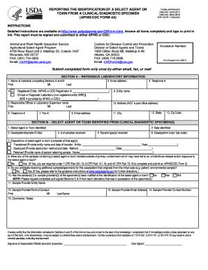 Fillable Online selectagents APHIS-CDC Form 4A ...