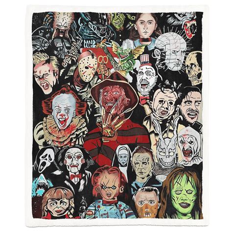 Alldaytee Halloween Horror Movie Killer Blanket | All Day Tee