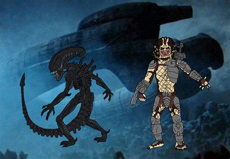 Image result for Alien Predator Rousseau vs