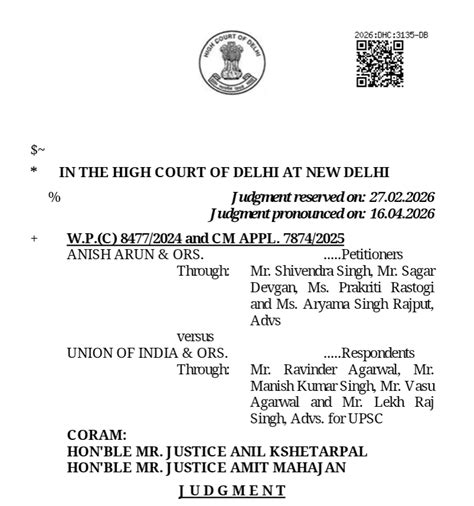 Delhi High Court Rejects EWS Plea for Age Relaxation in Govt Jobs, Says ...