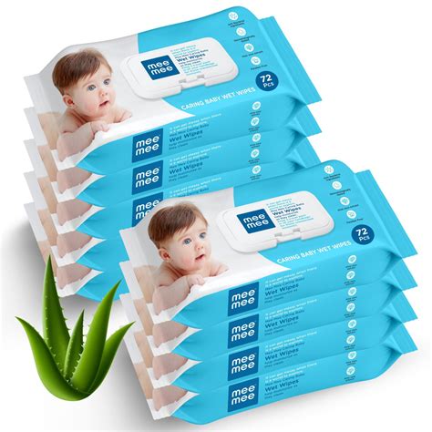 Buy Mee Mee Wet Wipes for Baby Skin with Aloe Vera Paraben Free ...