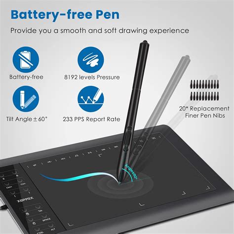 XOPPOX Graphics Tablet - 10x6 Inch Large Active India | Ubuy