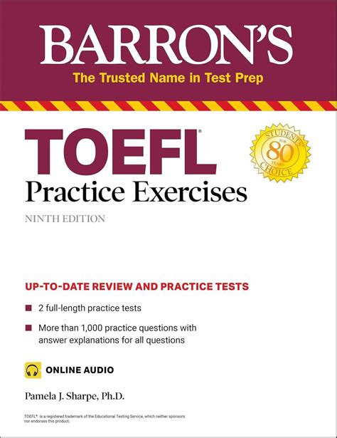 TOEFL Practice Exercises (Barron's Test Prep) : Sharpe Ph.D., Pamela J ...