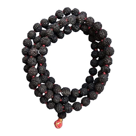 Edmiria Rudraksha Original 5 mukhi Mala 5mm 6mm 7mm 8mm 9mm 10mm 11mm ...