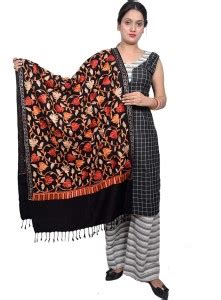SUMEDH handcrafts Acrylic Floral Print Women Shawl - Buy SUMEDH ...