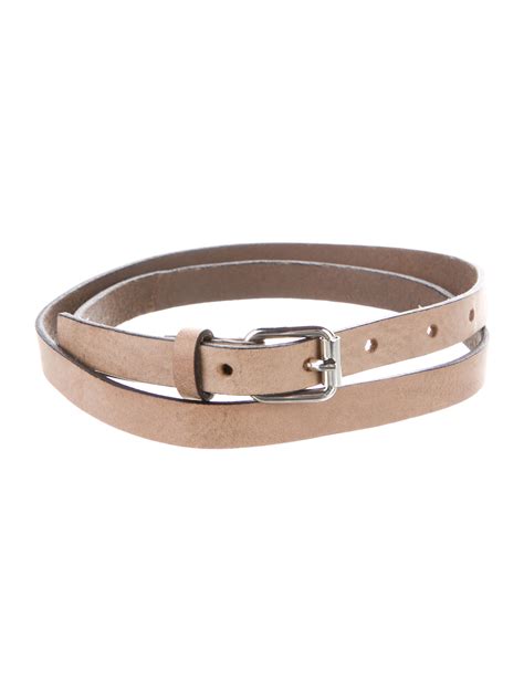Isabel Marant Skinny Leather Belt - Neutrals Belts, Accessories ...