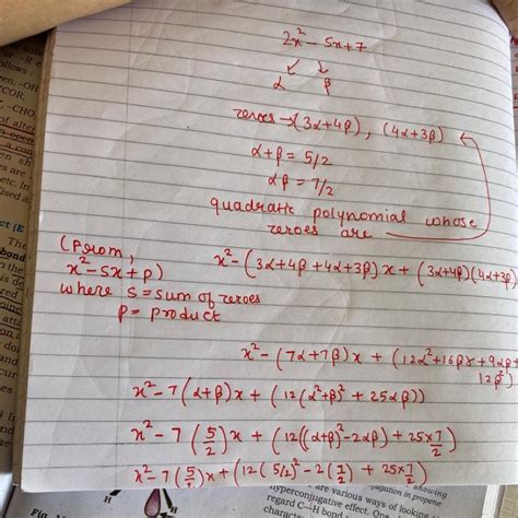 if alpha and beta are the zeros of the polynomial 2x^2-5x+7 then find a ...