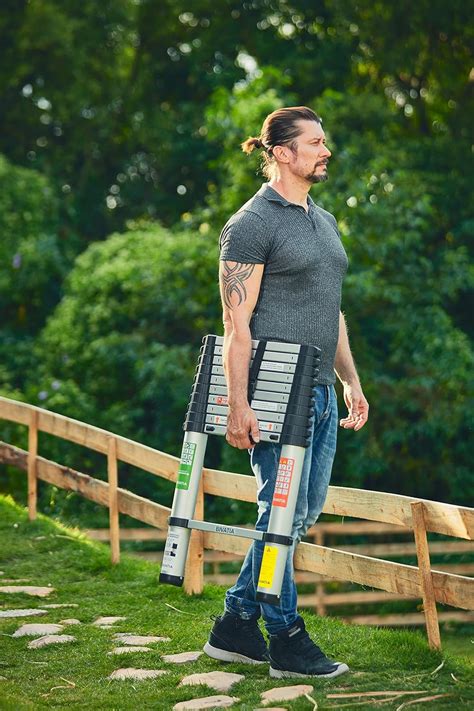 Buy BIVATIA 15 Ft Smartsafe Aluminum Telescoping Ladder: Telescopic ...