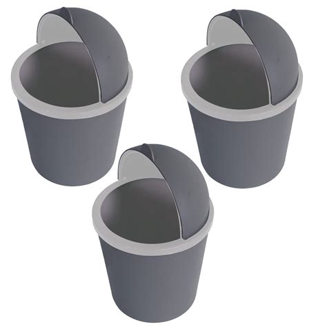 Kuber Industries (Pack of 3) Table Dustbin | Desk Dustbin With Attached ...