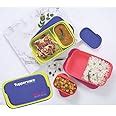 Buy Tupperware Plastic Lunch Box, 10-inch, Multicolour (Set of 2) - 500 ...