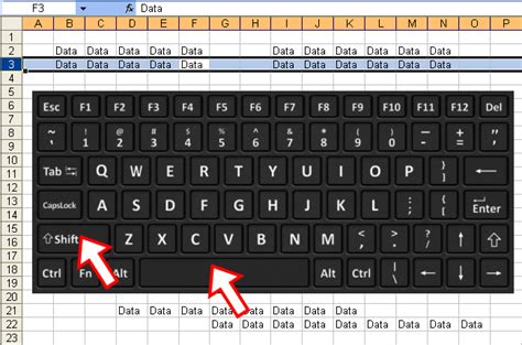 Tom’s Tutorials For Excel: Using the Keyboard to Select a Row, Column ...