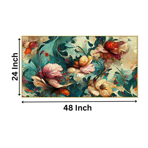 Vibrant Flowers on Canvas Wall Painting – Nestroots