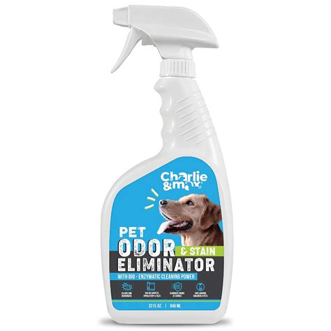 Charlie & Max Pet Odor & Stain Eliminator Spray - Eco-Friendly Plant ...