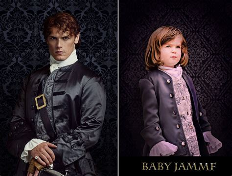 James Alexander Malcolm MacKenzie Fraser and Mini-James | Outlander ...