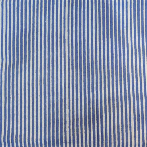 Pure Cotton Dabu Blue Lines Hand Block Print Fabric – Sanskruti