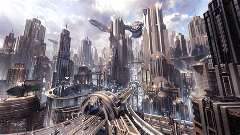 Sci Fi Cityscape Wallpaper