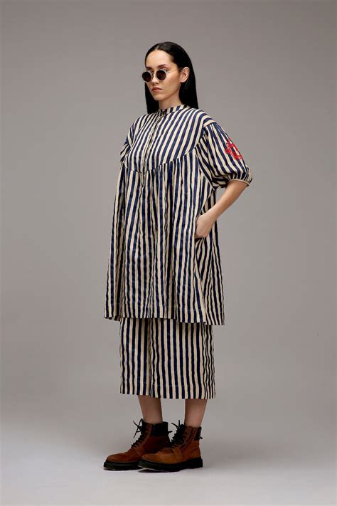 Buy Handwoven Pure Cotton Dress by MATI-Sustainable & Ethical Luxury ...