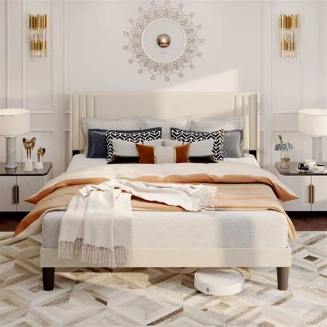 Hydraulic Bed: Bettyjean Upholstered Platform Bed – Studio GKW