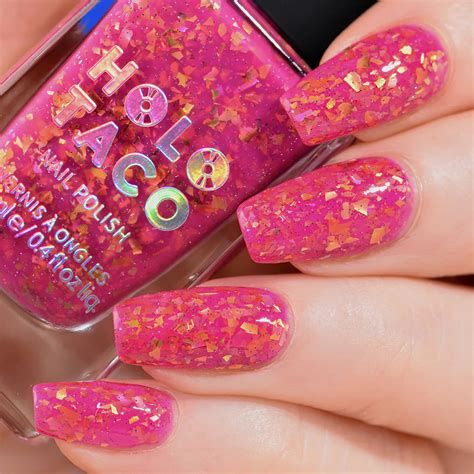 Buy Holo Taco- What A Catch Bright Pink Jelly Nail Polish at ILMP