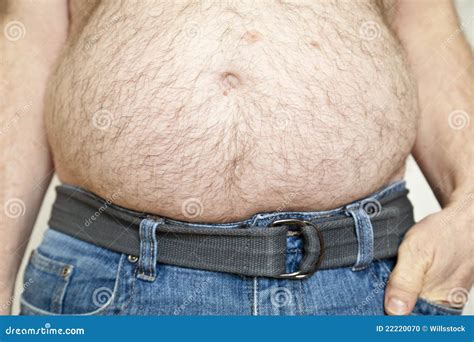 Fat Man With Hairy Belly Stock Photo - Image: 22220070