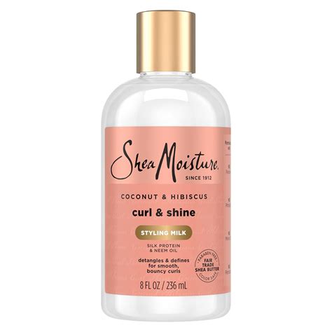 SheaMoisture Curl and Style Milk for Thick, Curly Hair Coconut and ...