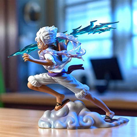 SUN GOD NIKA MONKEY D. LUFFY GEAR 5 ACTION FIGURE WITH THUNDER SWORD ...