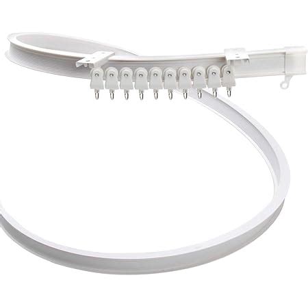 Ahier Alloy Windows Curtain Track for Ceiling, Bendable Curved Rails ...
