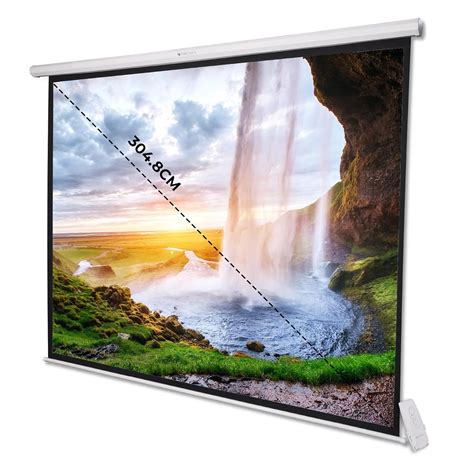 ZEBRONICS PSM120A Motorised Projector Screen, 120 inches, Roll Mechani ...