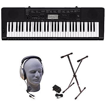 Casio CTK-3500 PPK 61-Key Premium Keyboard Pack with Stand, Headphones ...