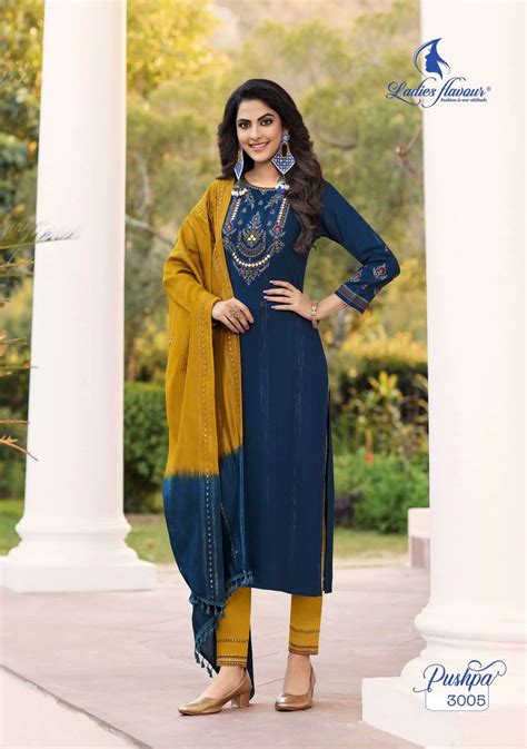 Ladies Flavour Pushpa Vol 3 Kurti Wholesale catalog