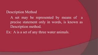 Image result for Describing a Set