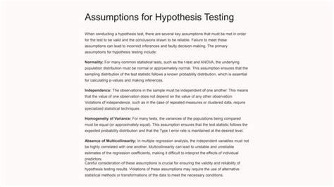 Hypothesis Testing Explained a Level 的图像结果