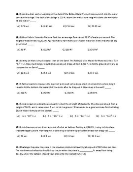 Falling Object Model 的图像结果