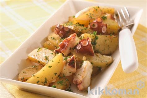Octopus and Potatoes with Anchovies Recipe | Kikkoman Corporation
