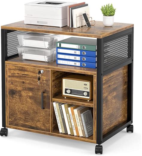 Buy Unikito Rolling File Cabinet, Lateral Filing Cabinet on Wheels ...