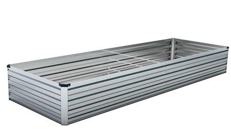8x3x1.5FT Galvanized Raised Garden Bed Outdoor for Vegetables ...