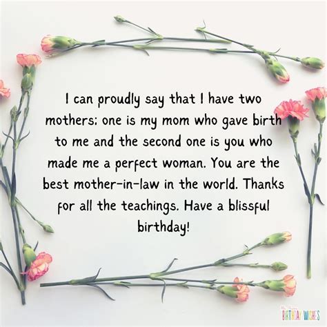 Mother In Law Birthday Poems