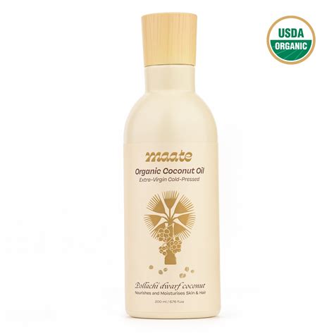 Maate Organic Coconut Oil | Extra Virgin Cold Pressed | Zero Heat ...