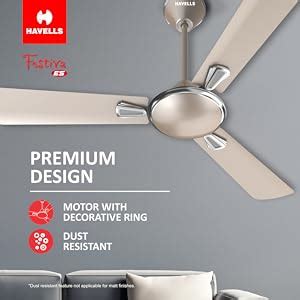 Buy Havells 1200mm Festiva ES Ceiling Fan| Premium Finish| Energy ...