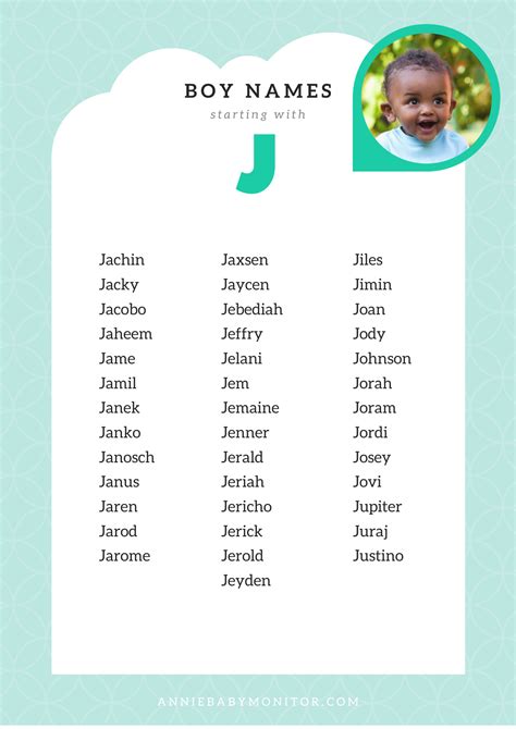 40 UNIQUE Baby Boy Names Starting with “J” | Name of baby boy, Unique ...